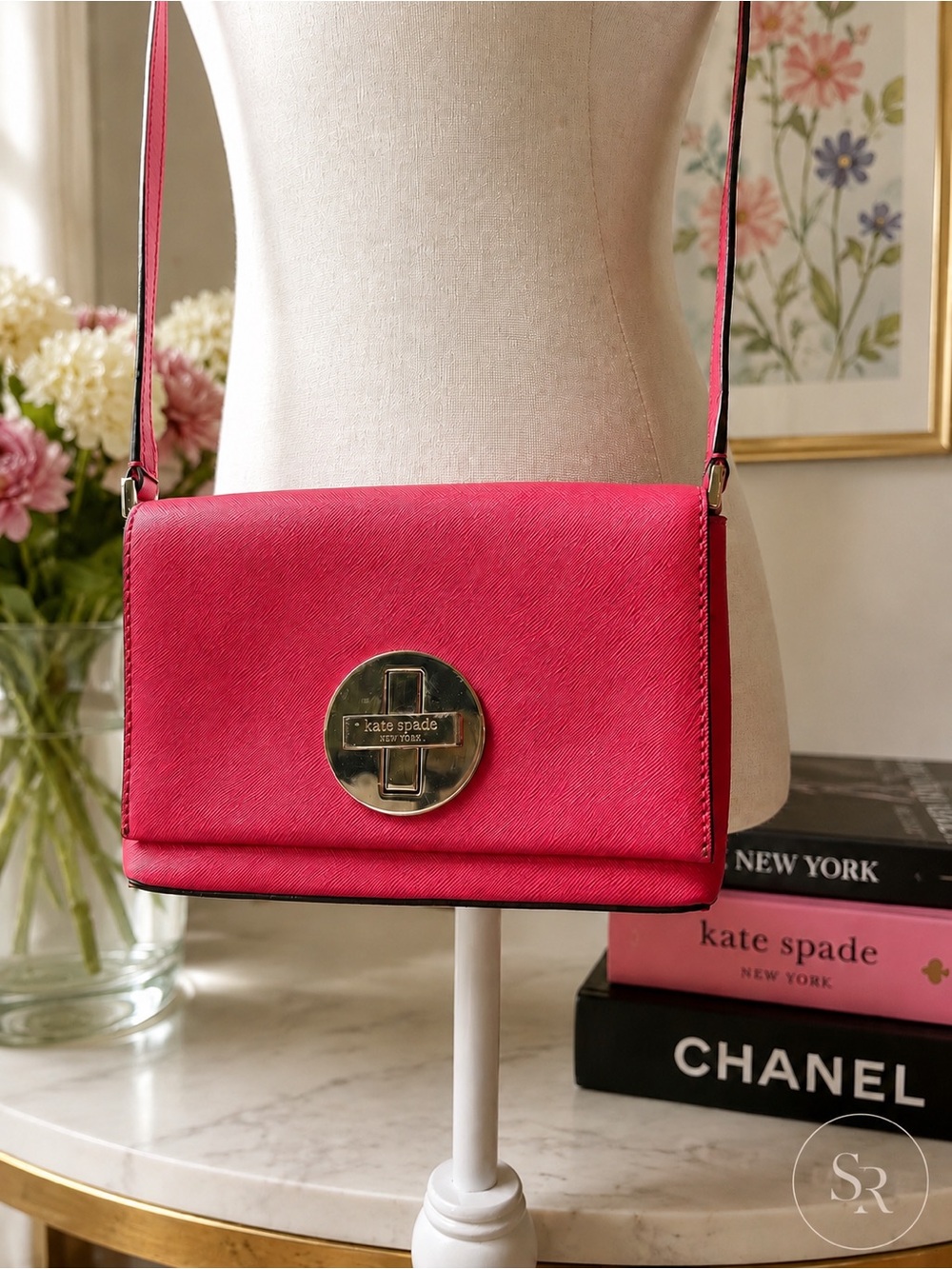 kate spade Newbury Lane Sally Crossbody Flap Pink Desert Rose